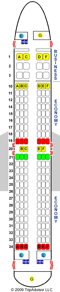 Boeing 737 800 Seating Plan