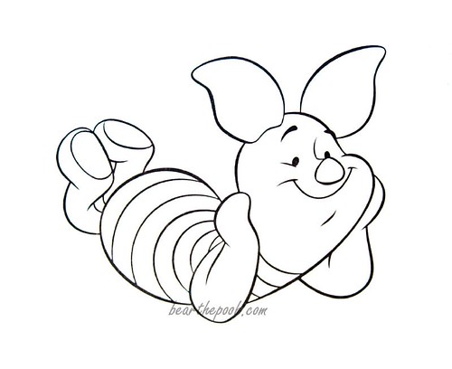 Cute Piglet Coloring Pages