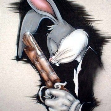 Daffy Duck And Bugs Bunny Gangsta