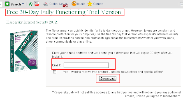 Download Kaspersky Antivirus 2012 Free