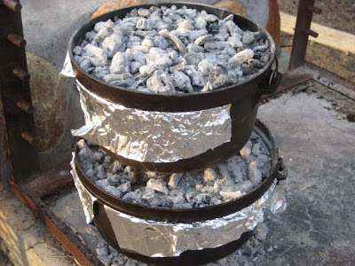 Dutch Oven Apple Cobbler