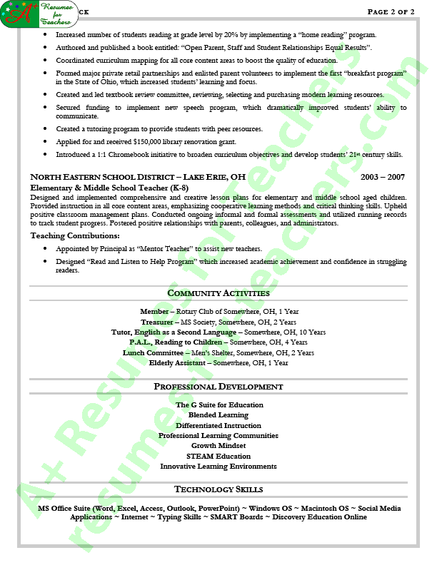 Education Administration Resume Examples