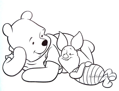 Eeyore And Piglet Coloring Pages