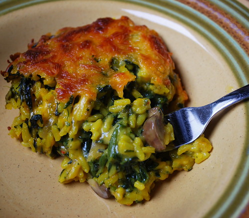 Greek Spinach Rice Casserole