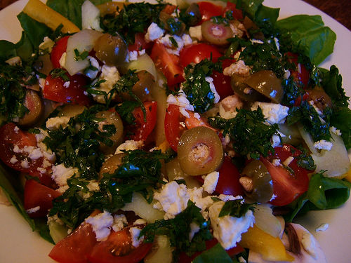 Greek Spinach Salad