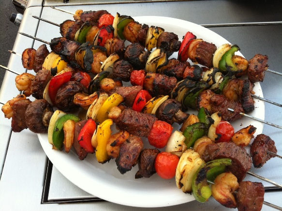 Grilled Seafood Kabobs