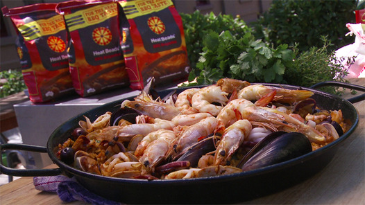 Grilled Seafood Paella