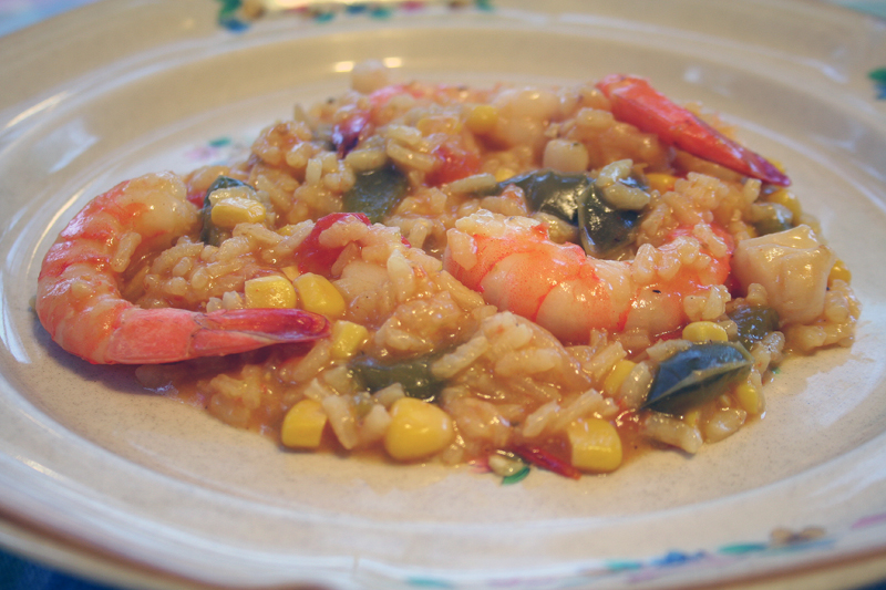 Grilled Seafood Paella