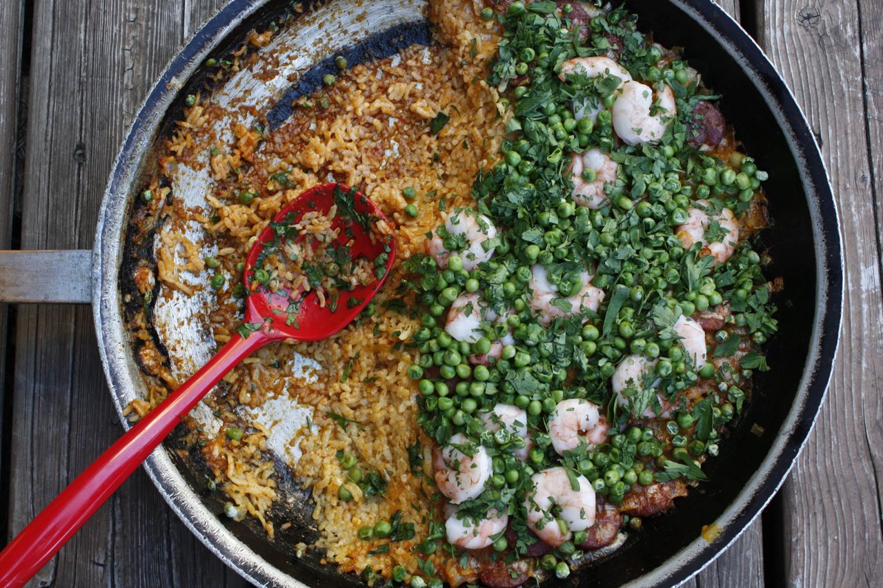 Grilled Seafood Paella