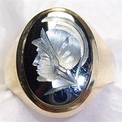 Hematite Ring For Men