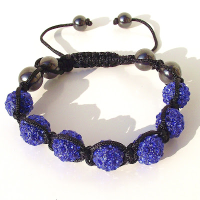 Idolise Ladies 7 Crystal Hematite Bracelet