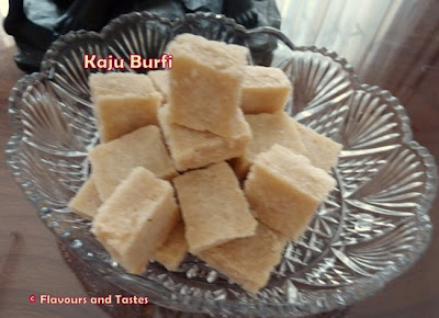 Kaju Burfi Recipe