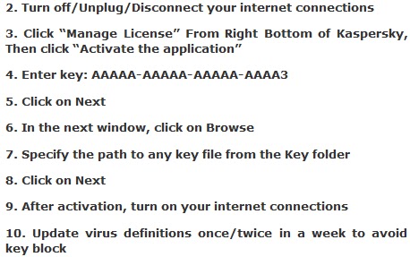 Kaspersky Anti Virus 2012 Key File