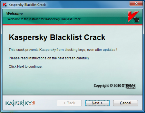 Kaspersky Antivirus 2010 Key Crack