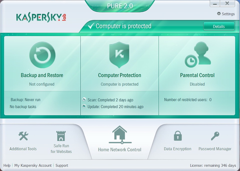 Kaspersky Pure 2.0 Total Security Crack