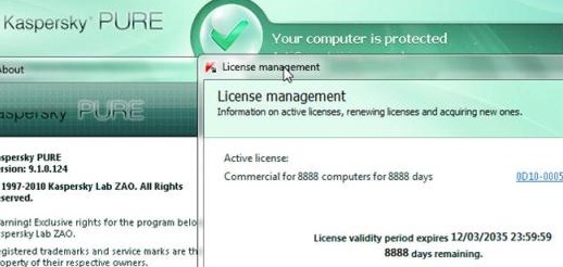 Kaspersky Pure 2011 Key