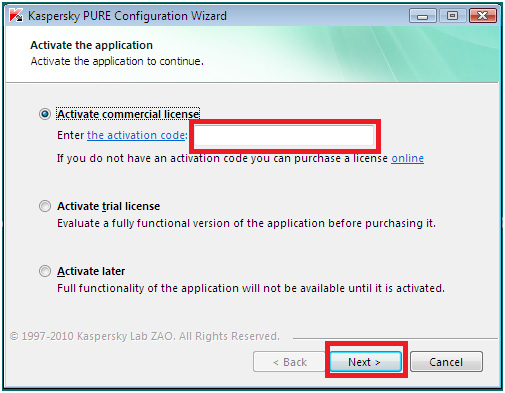 Kaspersky Pure 2012 Trial