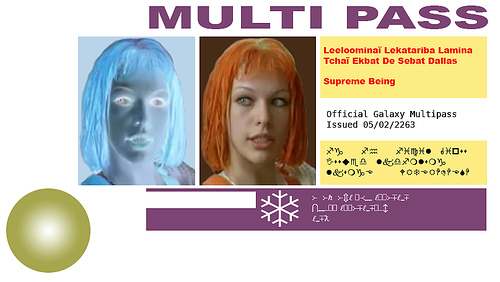 Leeloo Dallas Multipass Gif