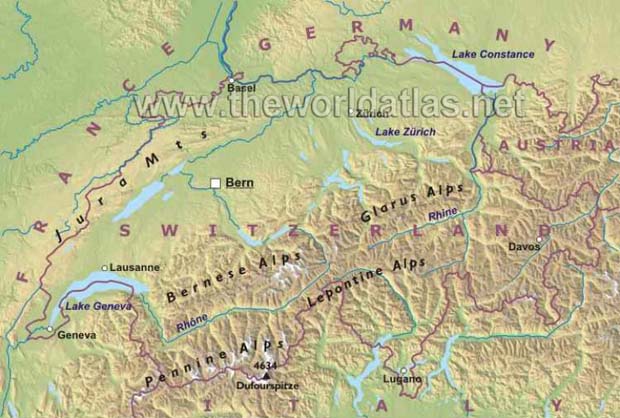 Map Of France With Cities Rivers And Mountains