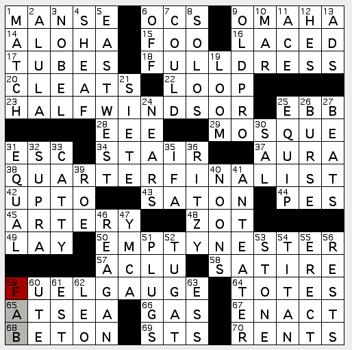 Mars Vehicle Crossword