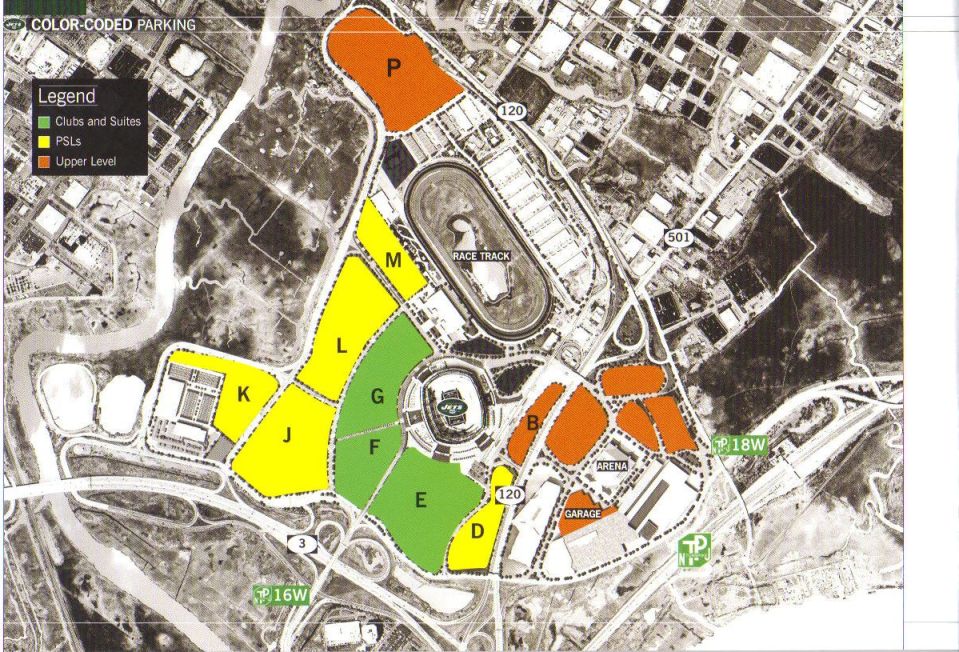 Ny Giants Stadium Parking Map