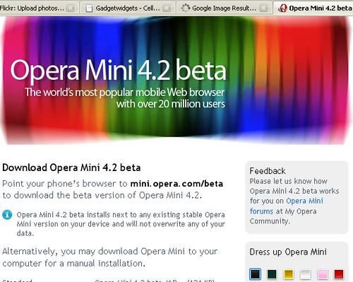 Opera Mini 4.2 Free Download For Mobile