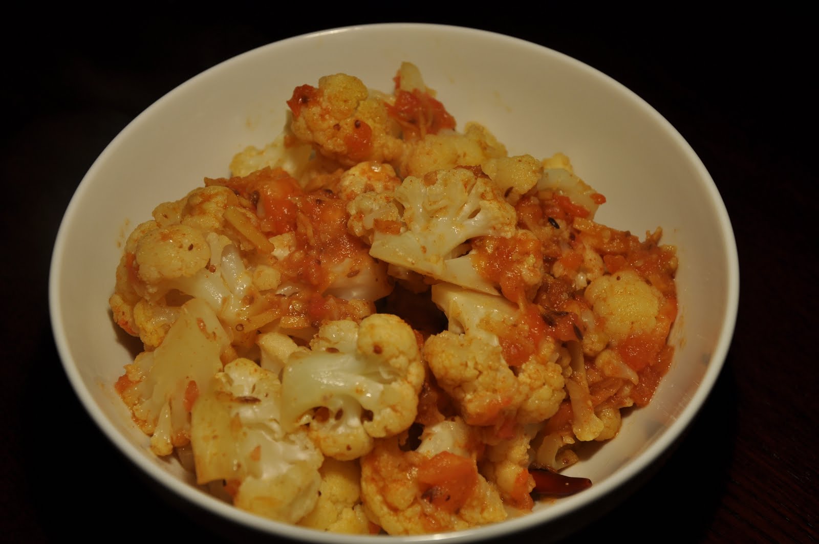 Simple Cauliflower Bhaji Recipe