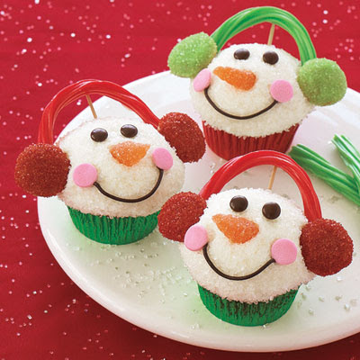 Snowman Cupcakes Martha Stewart