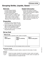 Solids Liquids And Gases Worksheets