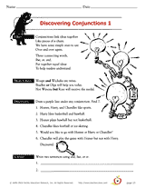 Subordinating Conjunctions Worksheet 6th Grade