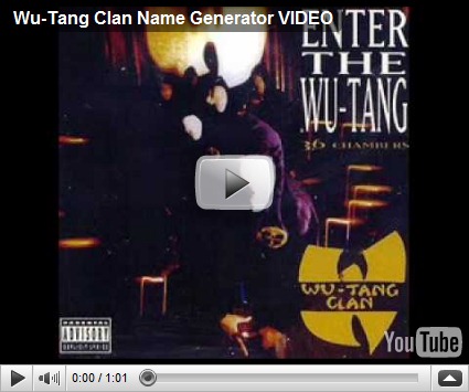 Wu Tang Name Generator App