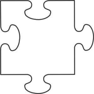 A4 Jigsaw Piece Template