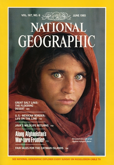 Afghan Green Eyes Girl