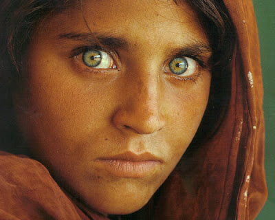 Afghan Green Eyes Girl