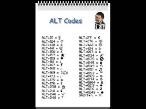 All Habbo Alt Codes