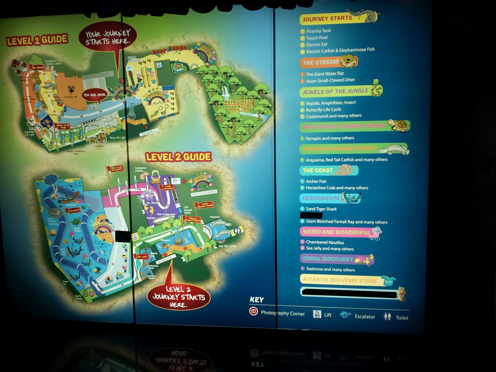 Aquaria Klcc Map