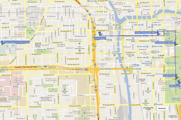 Blackhawks Parade Route And Schedule