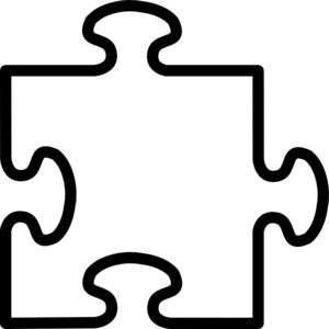 Blank Jigsaw Piece Template