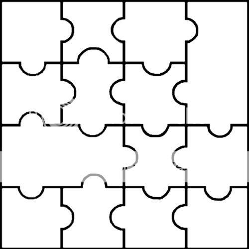 Blank Jigsaw Template