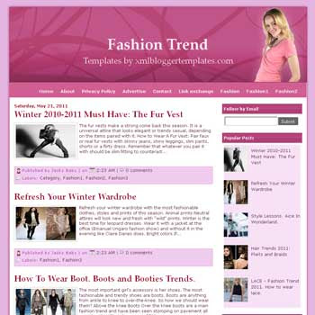 Blogspot Templates Fashion