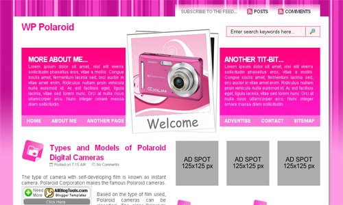 Blogspot Templates Pink