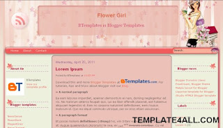 Blogspot Templates Pink