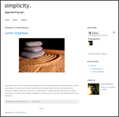 Blogspot Templates Simple