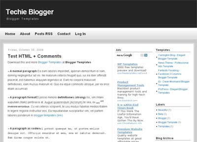 Blogspot Templates Simple