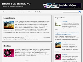 Blogspot Templates Simple