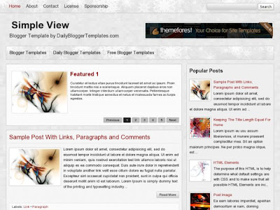 Blogspot Templates Simple