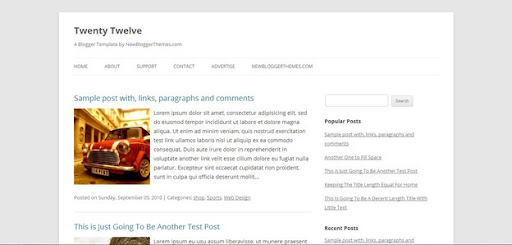 Blogspot Templates Simple White