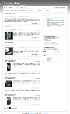 Blogspot Templates Simple White