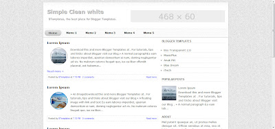 Blogspot Templates Simple White