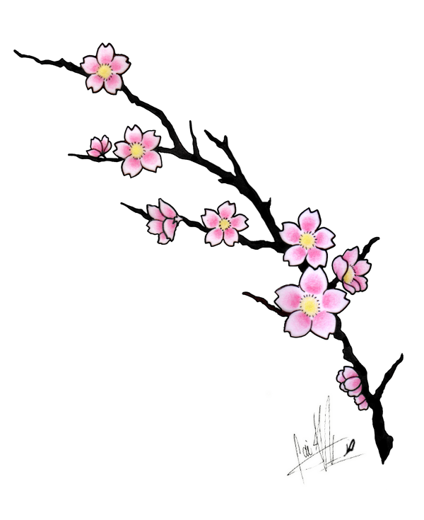 Blossom Flower Tattoos Designs